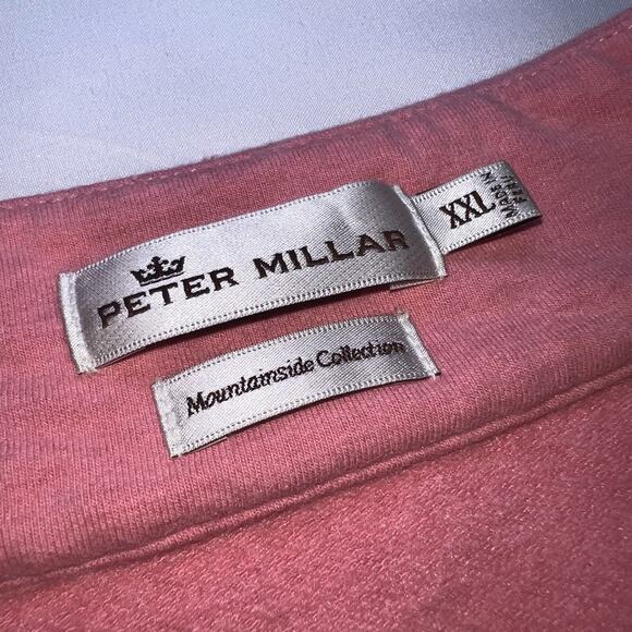 Peter Millar Mountainside Sweater Mens Size XXL Pink Pullover Pima Cotton Alpaca - Picture 4 of 13